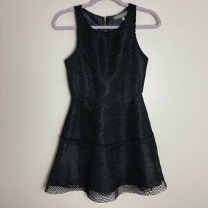 Finn & Clover Mesh Black Tank Dress Women’s XS rocker goth biker